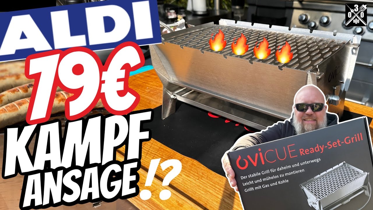 ALDI Camping Grill für 79 € Was kann der SKOTTI Klone - 030 BBQ