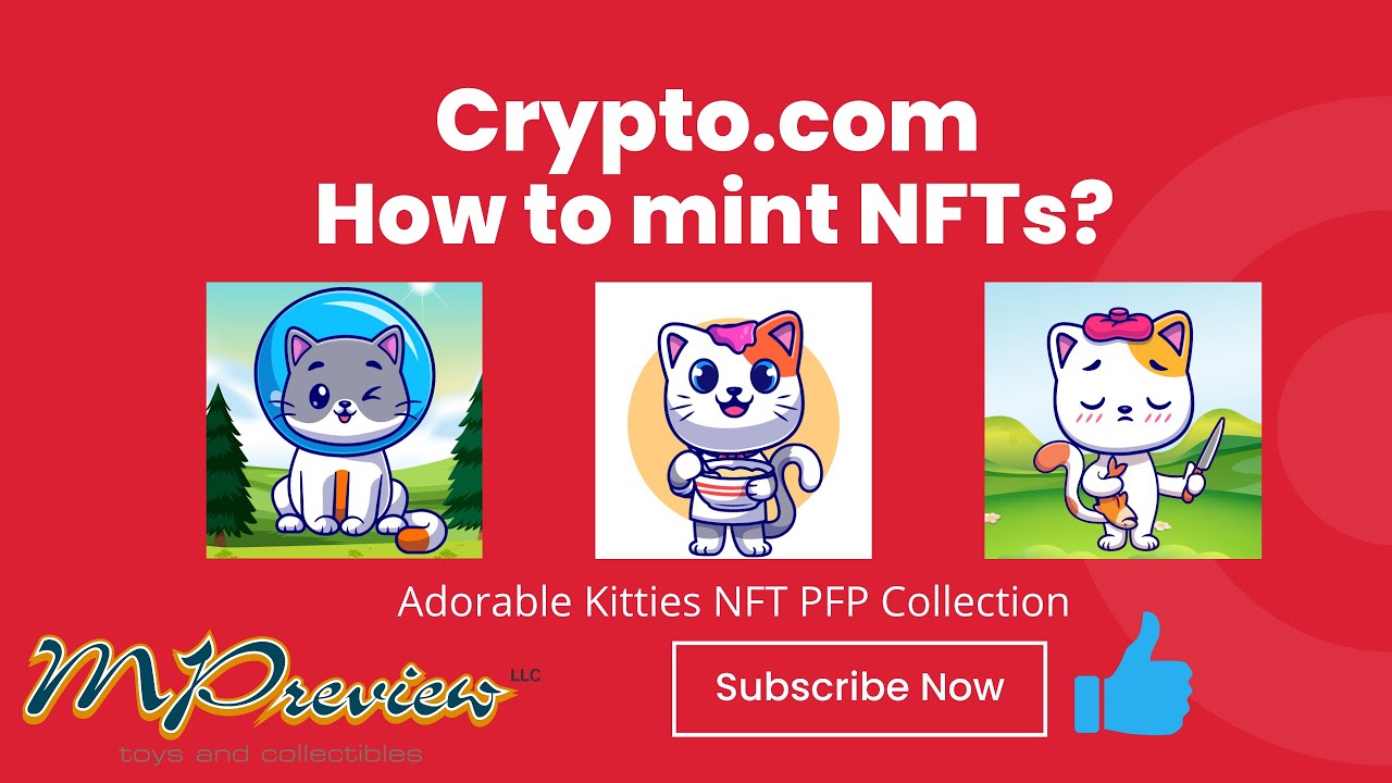 How to mint and create NFTs at Crypto.com? Watch us upload to Adorable KItties NFT PFP Collection!