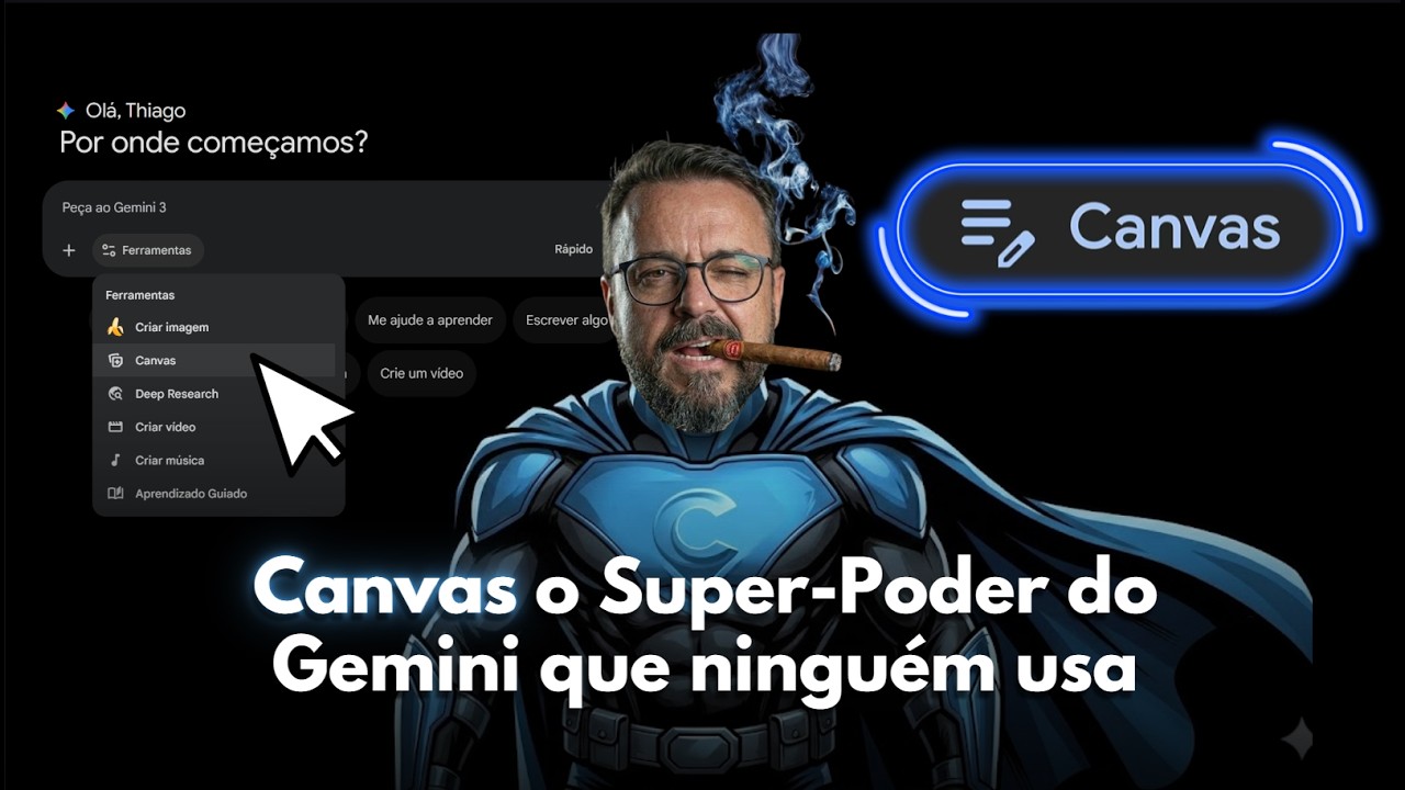 Live #103 |  Gemini Canvas para criar ferramentas de IA  (que quase ninguém usa)