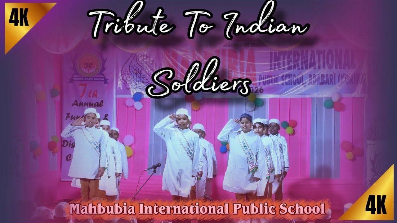 Tribute to Indian soldiers | kandhon Se Milte Hain Kandhe | Mahbubia International Public School 