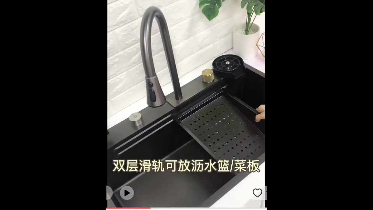 kitchen sink 7545 modern dan exclusive warna hitam doff