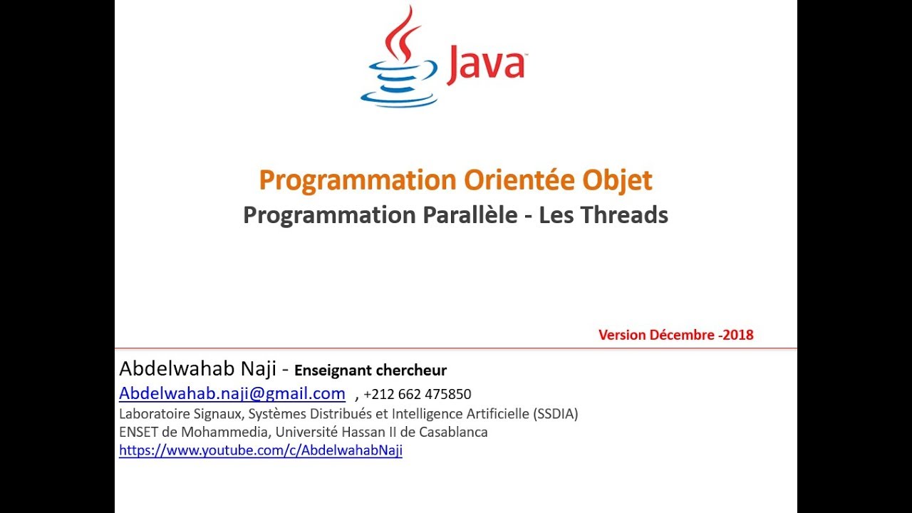 JAVA - THREAD - PROGRAMMATION PARALLELE