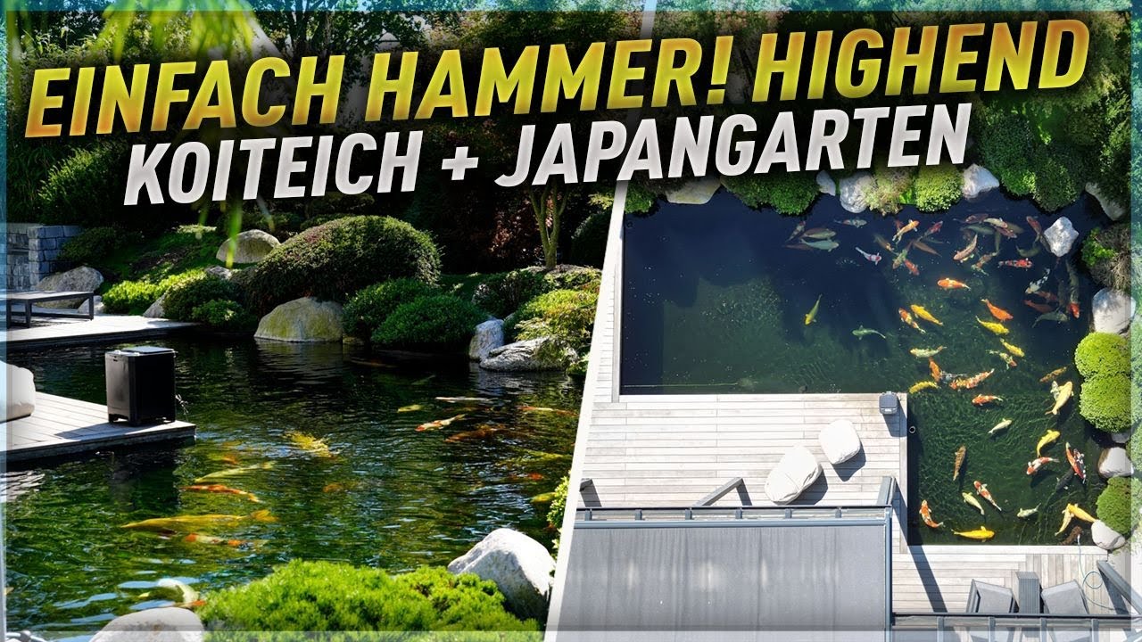 So geht Koiteich! Optisch und technisch Extraklasse! 68.000 Liter HIGH END Koiteich!