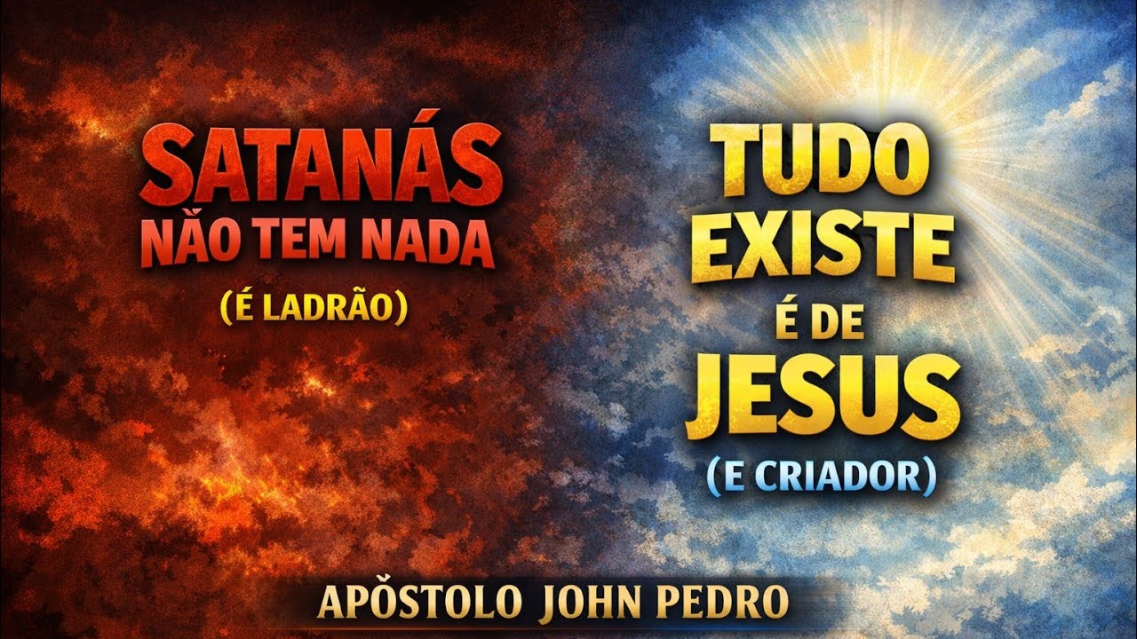 satanás não tem nada (ladrão), tudo que existe é Jesus (criador)
