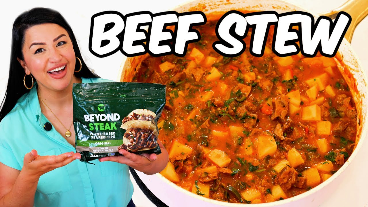 VEGAN Carne Guisada, meatless Mexican food recipe | Vegan Beef Stew Recipe