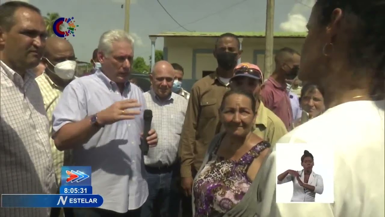 Visita Presidente de Cuba lugares de interés económico y social en Morón, Ciego de Ávila
