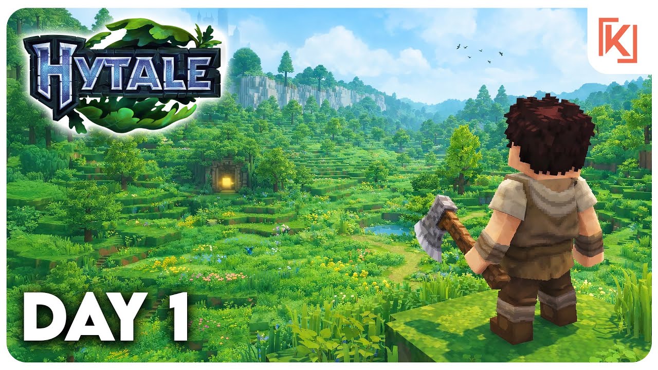 Hytale Day 1 LIVE - First Time Exploring a New Survival World