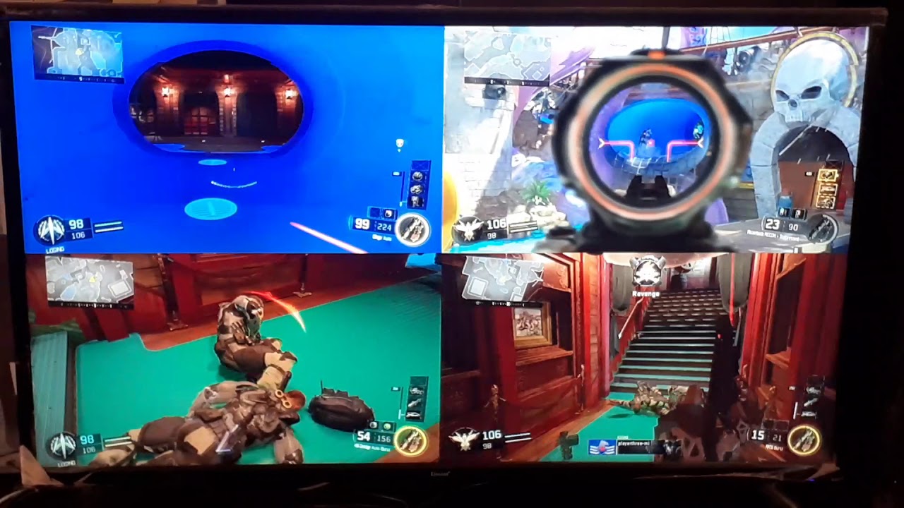 call of duty black ops 3 4 player splitscreen gameplay ps4 playstation 4 mirage gaming house nepal