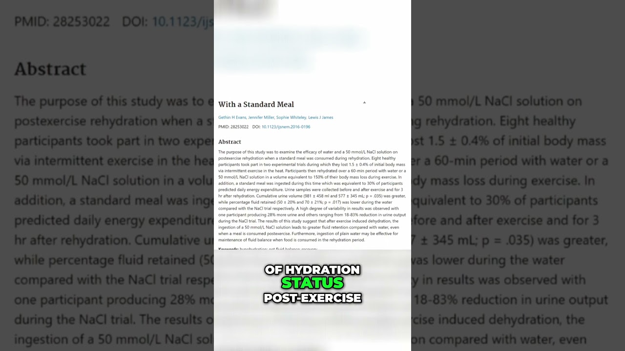 Electrolytes vs. Water: The BEST Post-Workout Hydration 