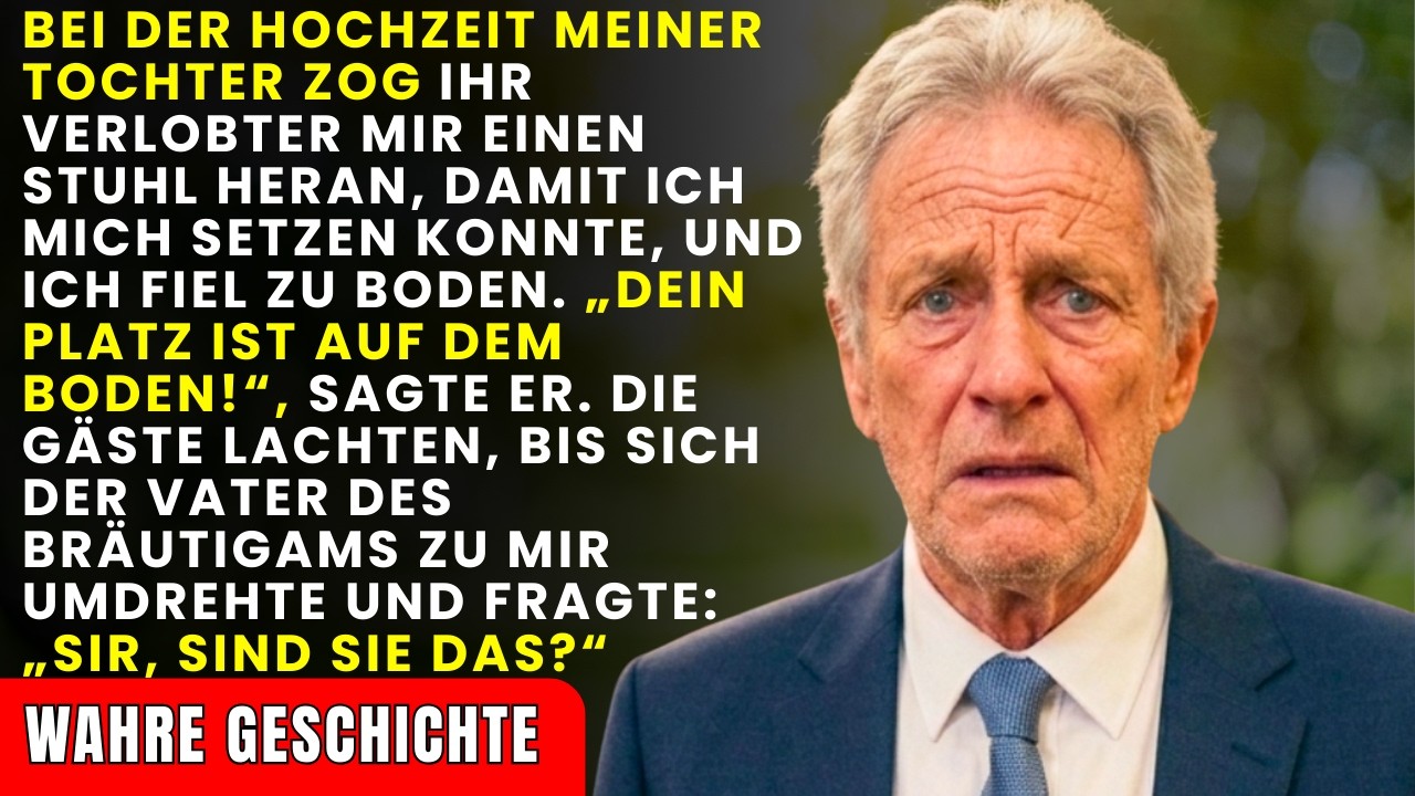 Auf der Hochzeit meiner Tochter zog ihr Verlobter den Stuhl weg, als ich mich setzen wollte — und