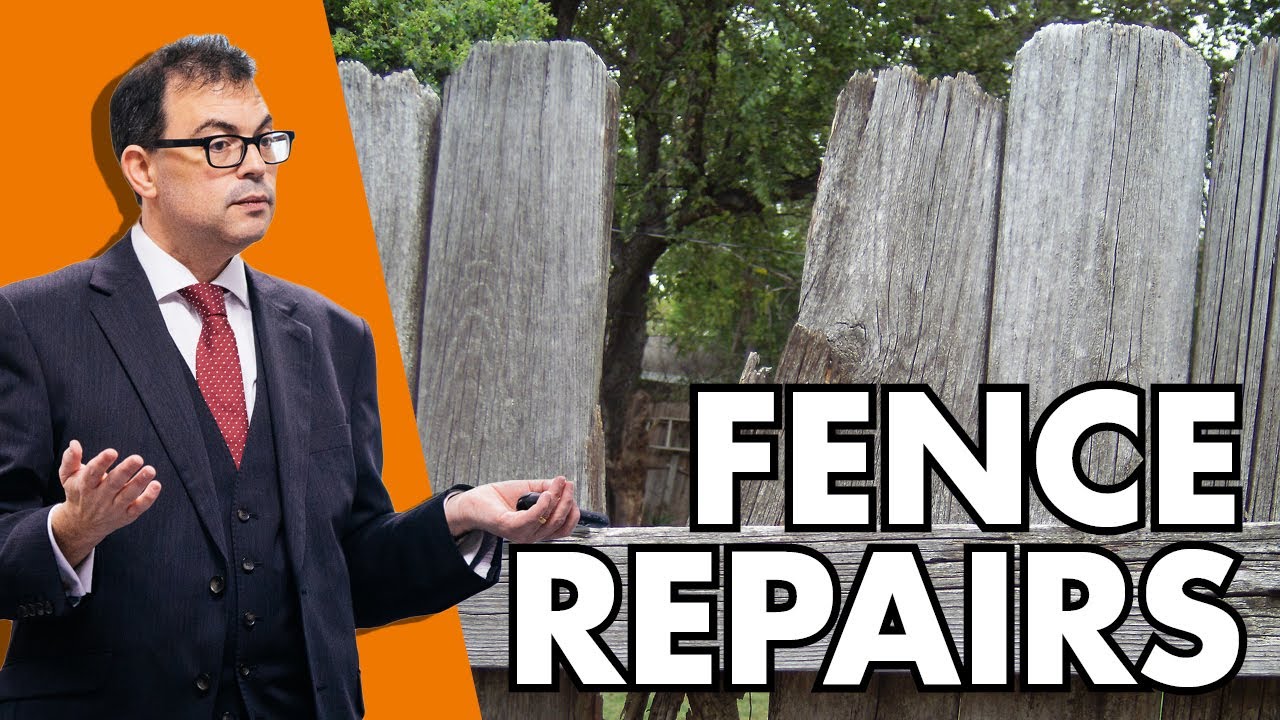 Who is responsible for fence repairs? 