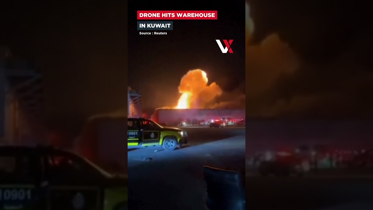 Drone Slams Into Kuwait Warehouse As Iran Confirms Fresh Strikes | VERTEX
