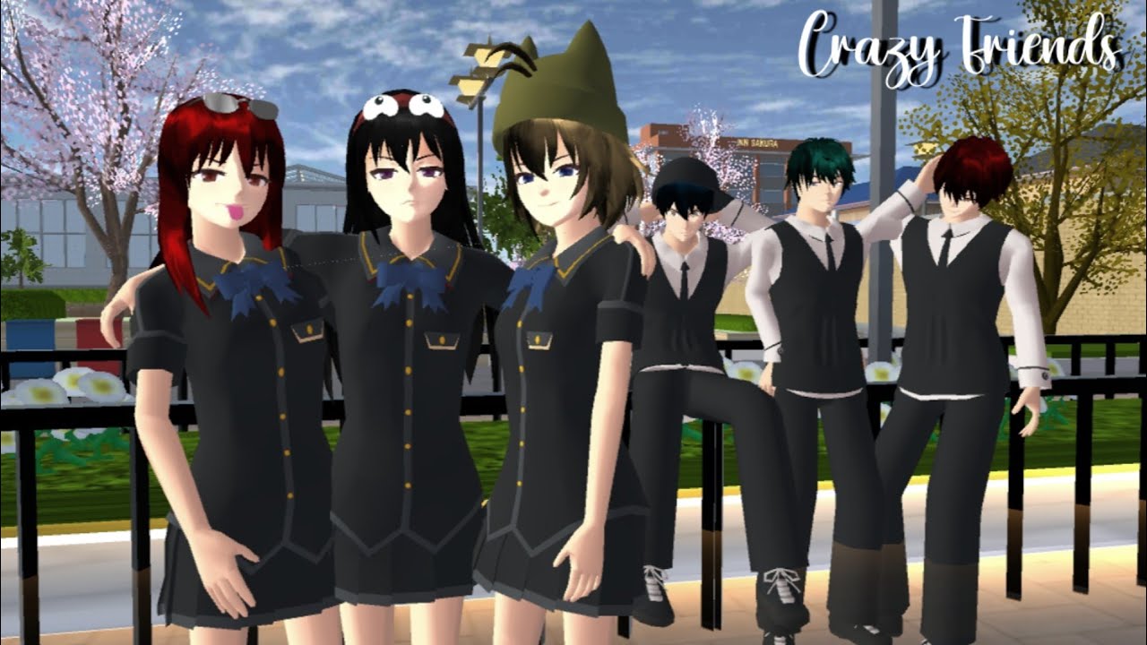 Crazy Friends #1 || Drama Sakura School Simulator