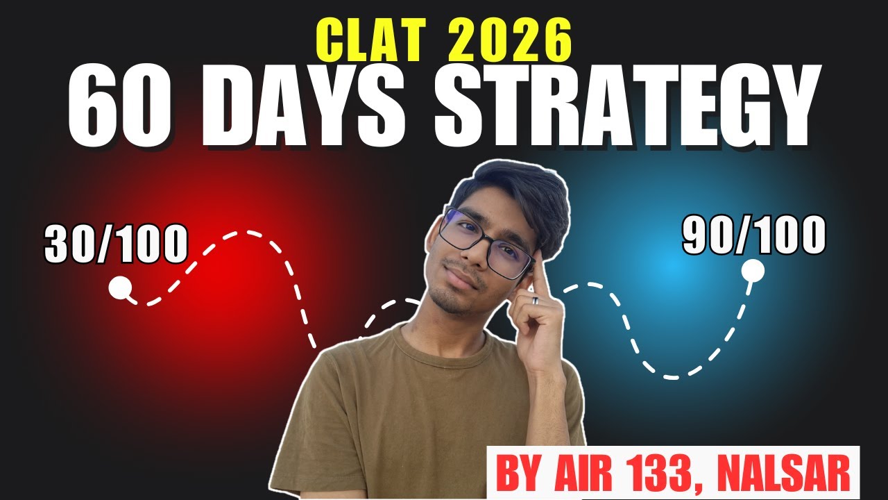 Полная 60-дневная дорожная карта для подготовки к CLAT 2026 | С нуля до готовности к экзамену