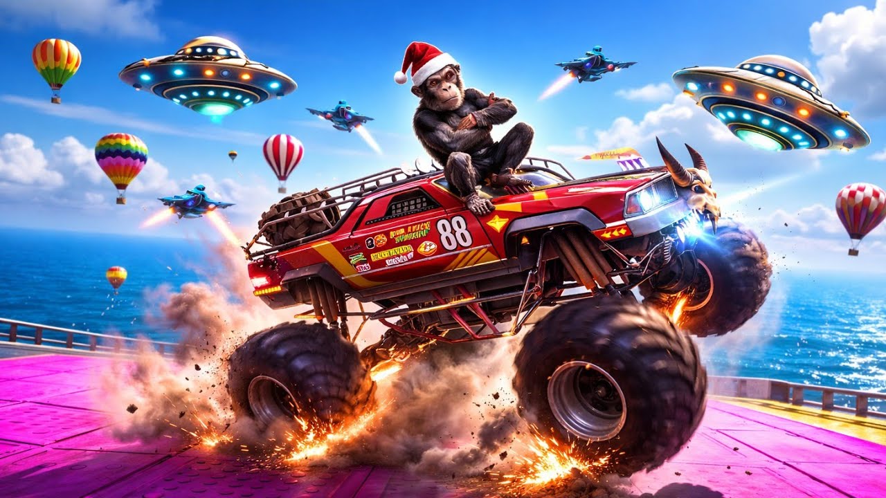 Monster Truck Mega Ramp Stunt Game - Best Car Stunt Game 2026 - Android Games