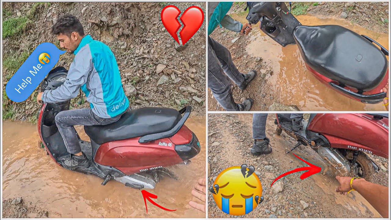 Off Road gone wrong 😭 || Puri Scooty doob gyi 💔