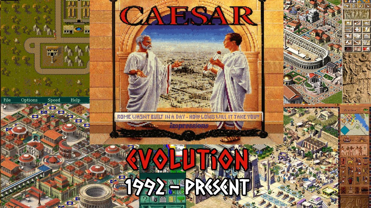 Evolution of Caesar, Pharaoh (1992 - present) by Sierra On-Line / Impressions - City Building Games