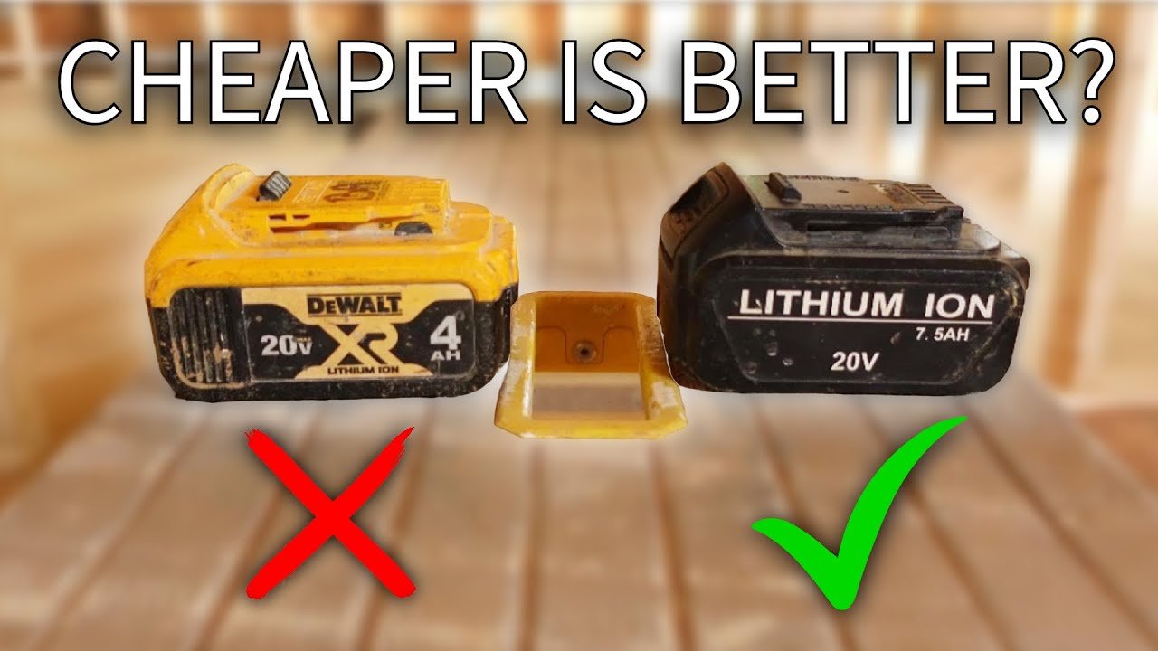 CHEAP Knockoff Batteries Are Just as Good as DeWalt's Batteries?!