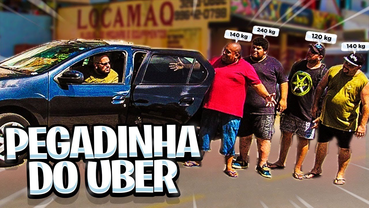 PEGADINHA DOS GORDINHOS NO UBER ( SERA QUE, ALGUÉM LEVOU ? )