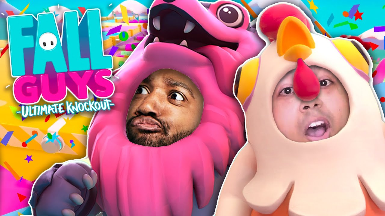 OMG! J.D. & DASHIE are STILL FRIENDS? NO WAY! Fall Guys | runJDrun