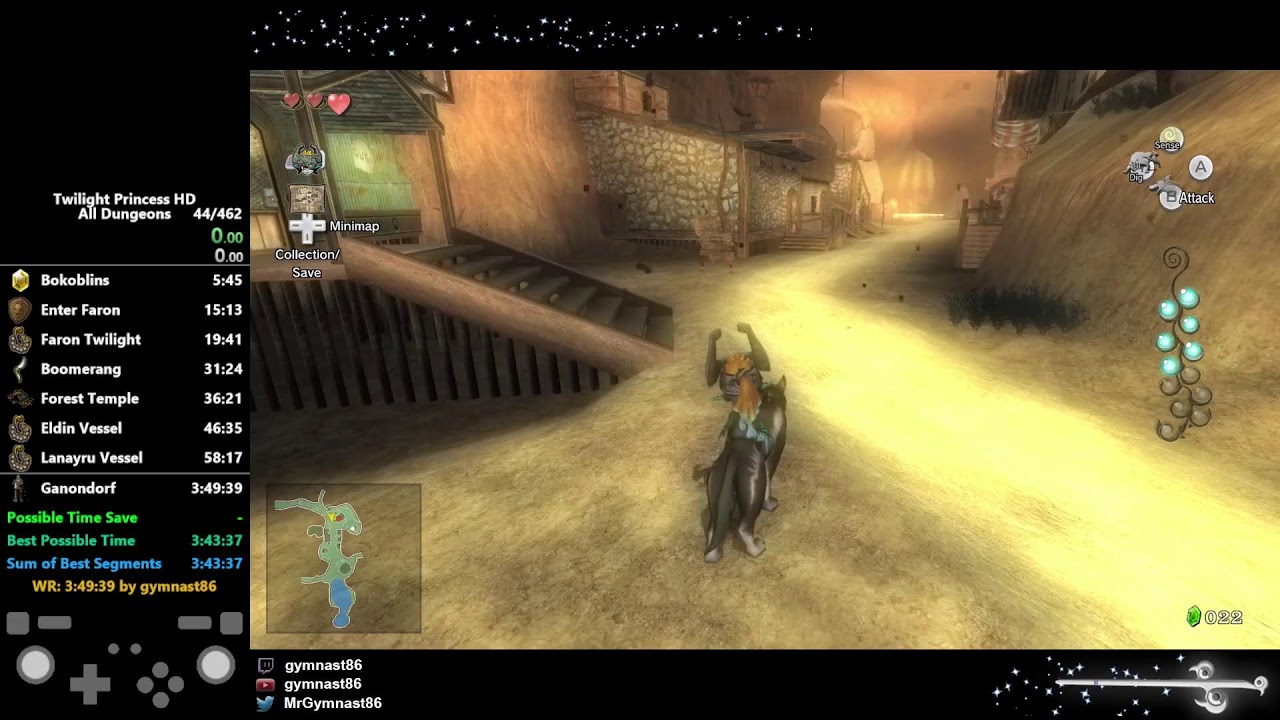 Twilight Princess HD All Dungeons Speedruns