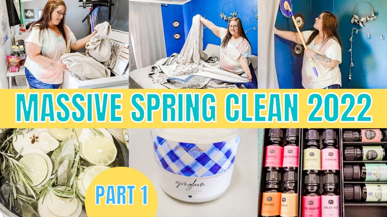 2022 SPRING CLEAN WITH ME MOBILE HOME CLEANING MOTIVATION WITH SPRING CLEANING TIPS