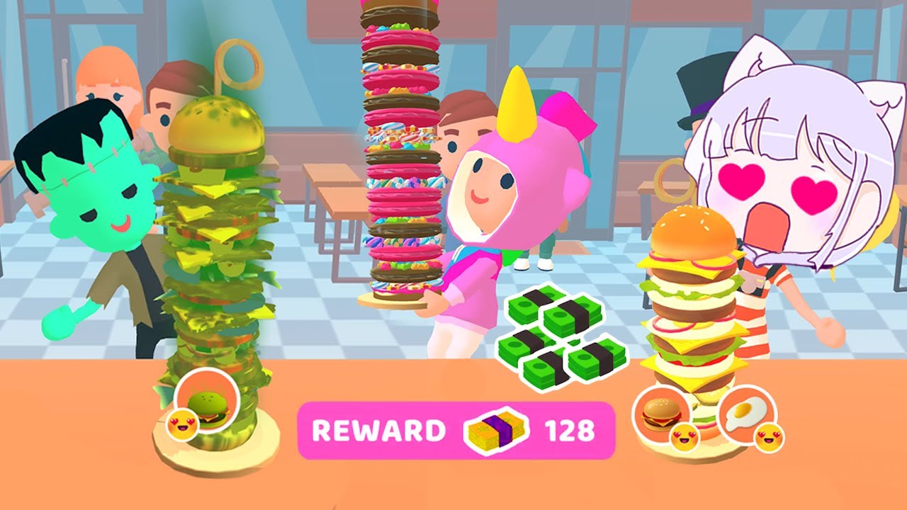 Burger Rush 38번 손님 주문하신 햄버거 나왔습니다! 랄라게임