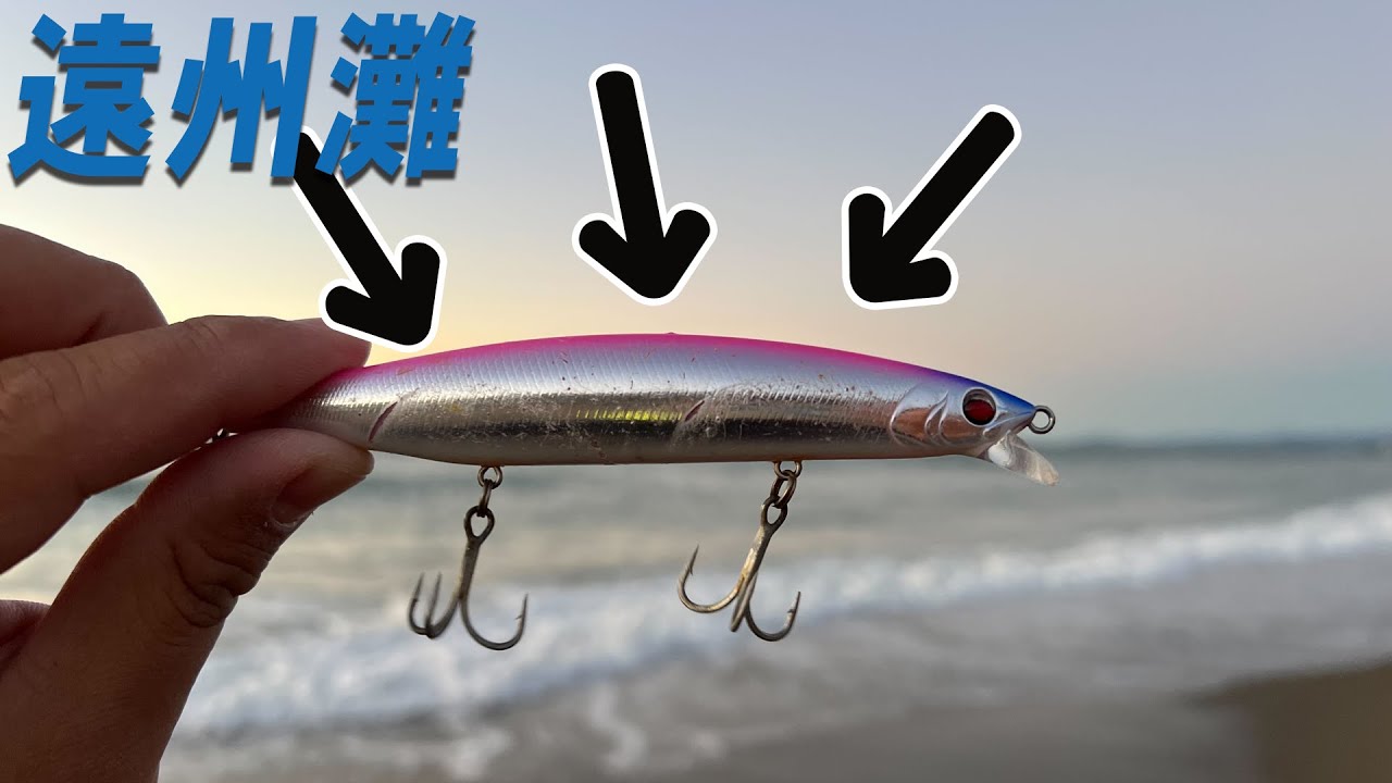 これからが狙い目　遠州灘サーフでカタクチ、アジパターンはこのルアーで決まりでしょう