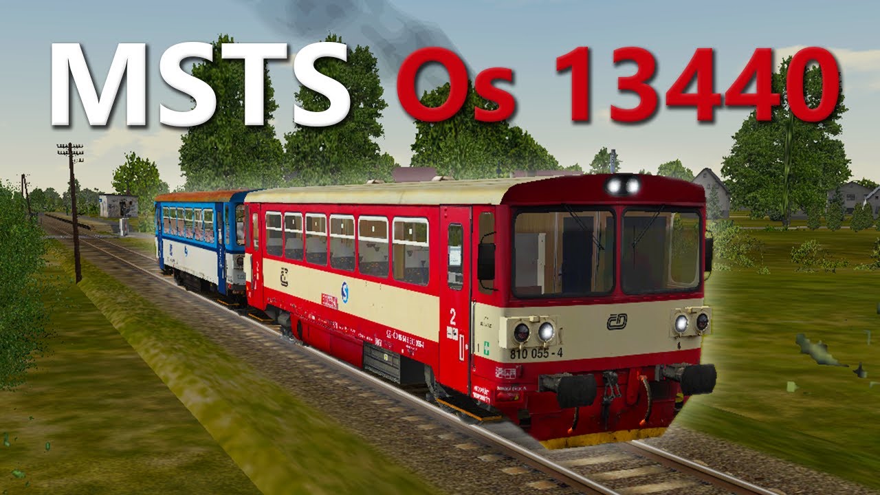 Microsoft Train Simulator - trať ČR 310 | Os 13440 Dolní Benešov - Opava východ