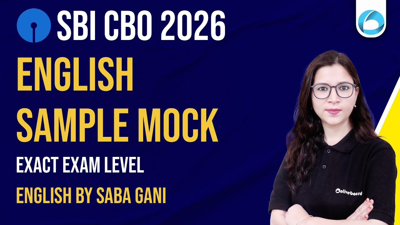 SBI CBO English Sample Mock 2026 | Practice Questions & Exam Level | SBI CBO English Preparation