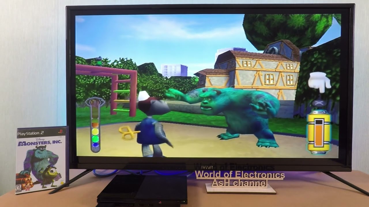 Playstation 2, PS2, Monsters Inc