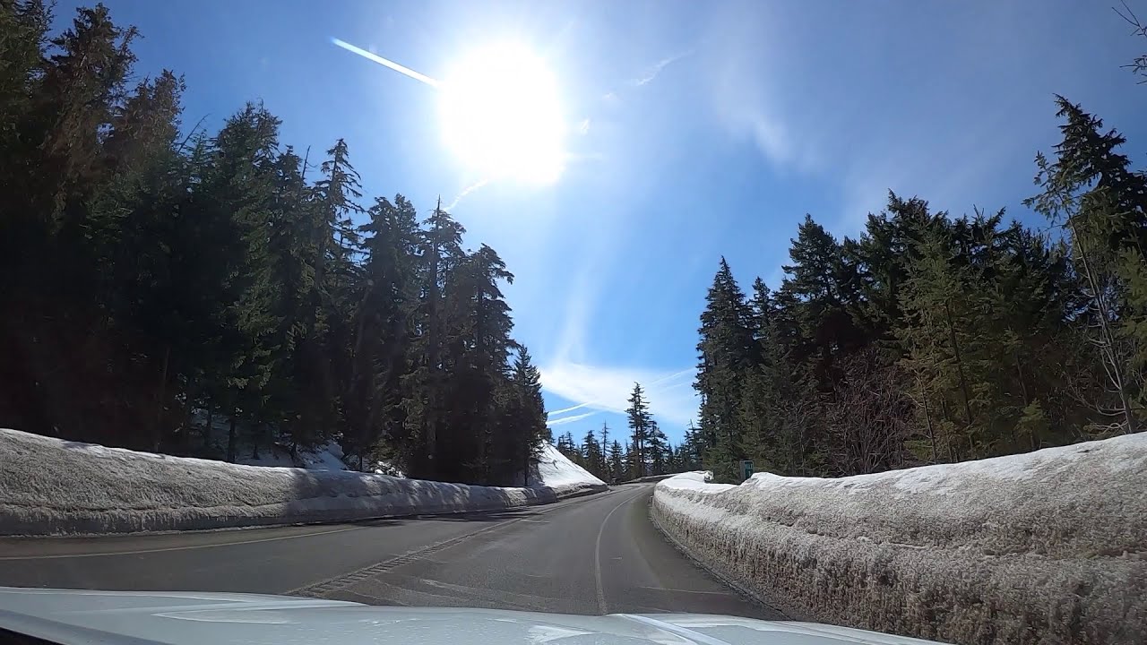 Driving from Packwood to White Pass Ski Resort, Washington