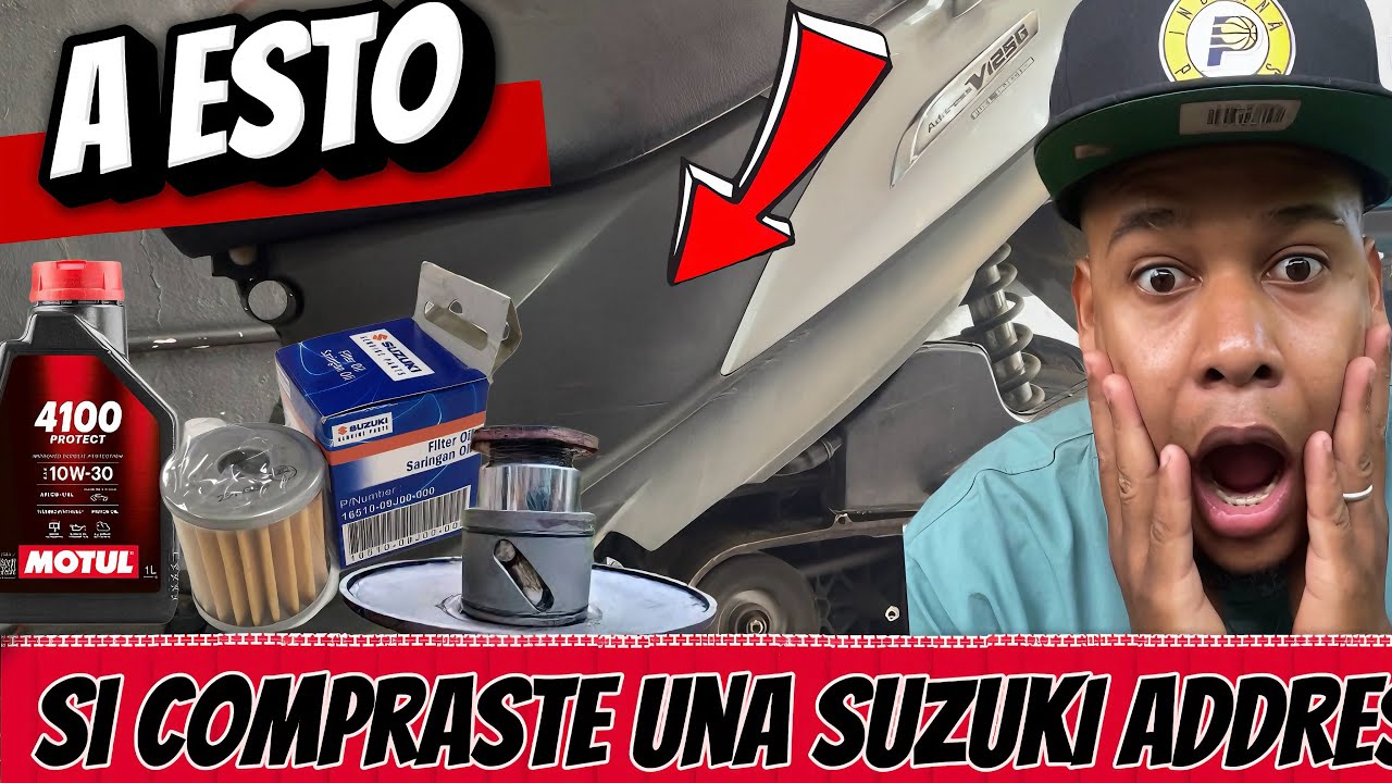 “Mantenimiento Suzuki Address 🔧 Cambio de Aceite, Filtro y Clutch | Guía para tu Moto Nueva”