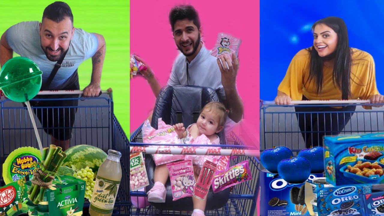معك دقيقتين ونص تشتري اي شي للافطار 🌙 ب لون واحد😲