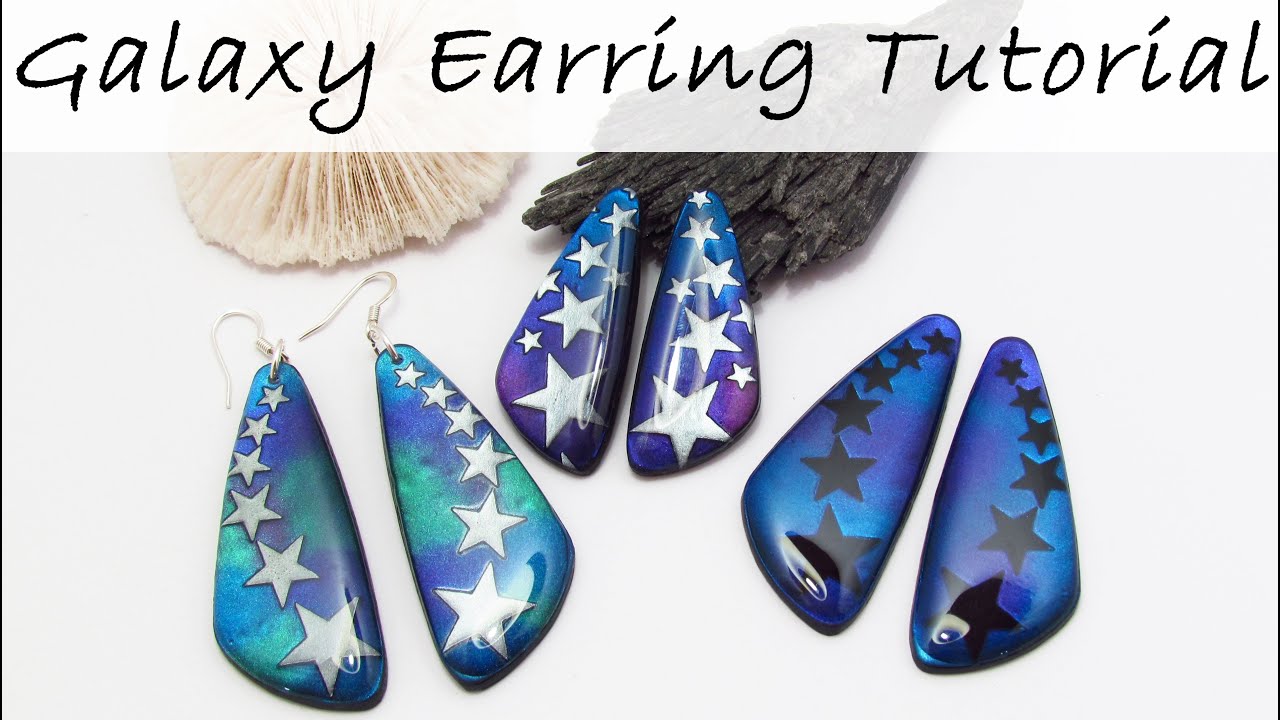Polymer Clay Project: Galaxy Earring Tutorial