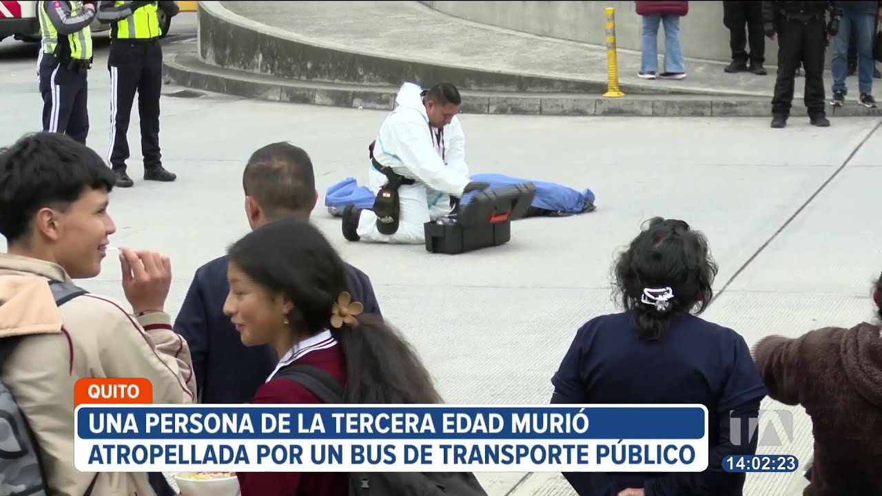 Adulta mayor murió tras ser atropellada en el interior de una estación de transporte en Quito