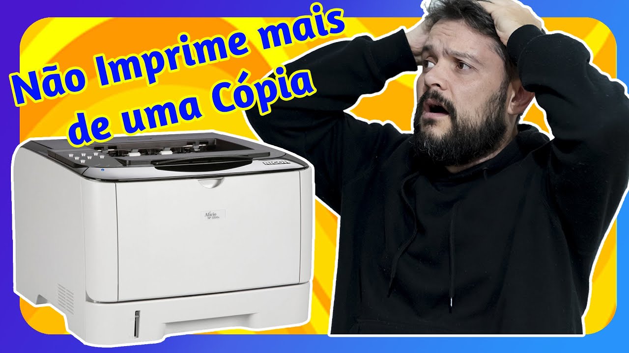 Ricoh 3510 Não Imprime Mais de Uma Cópia