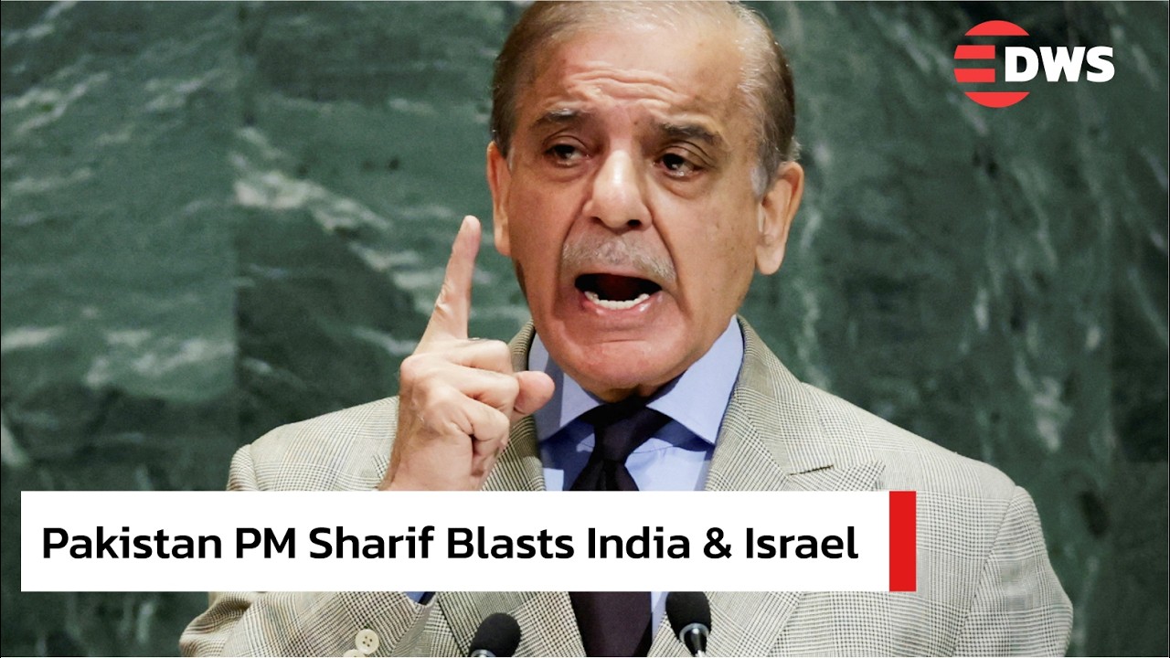 FULL FIERY UN SPEECH: Pakistan PM Sharif BLASTS India & Israel, Praises Trump at UNGA | AC1E