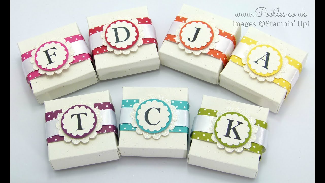 Monogram Boxes Tutorial using Sophisticated Serifs by Stampin' Up!