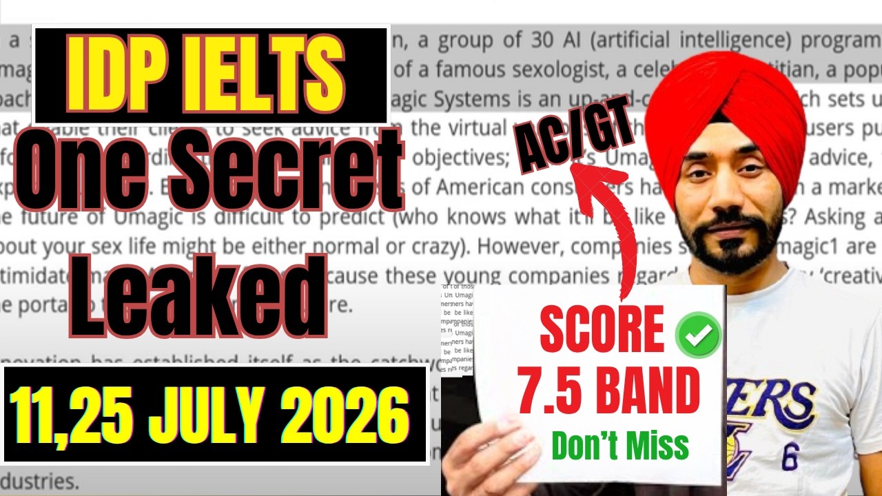 Breaking News! IDP's Secret Leaked Now Score 7.0 Band Easily|