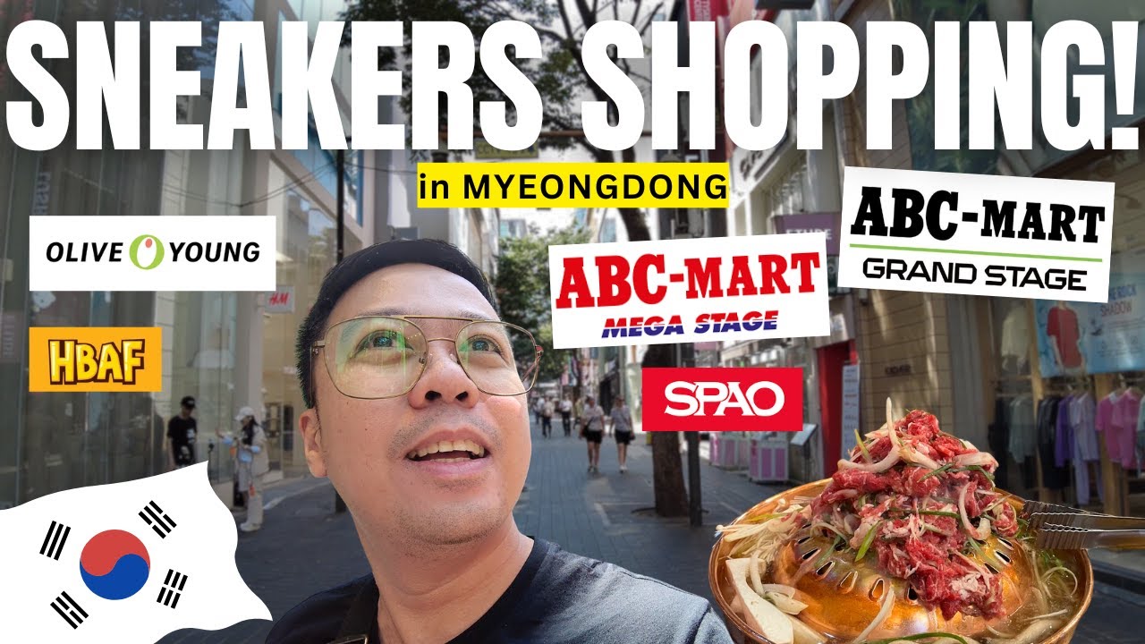 CHEAP Sneaker Shopping in Myeongdong ABC Mart, Food Trip, Juno Hair, 2025 Seoul South Korea Vlog