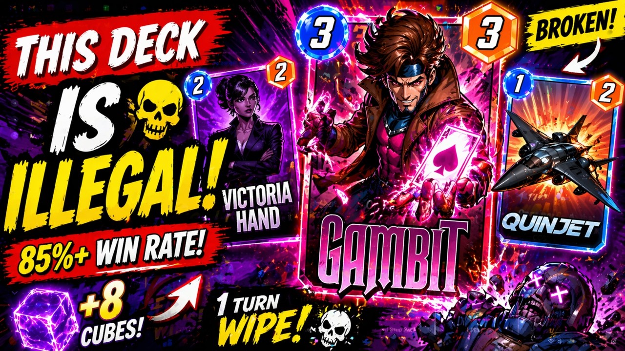 This Deck Feels ILLEGAL 😈 | Quinjet + Gambit Madness [Marvel Snap] #marvelsnap