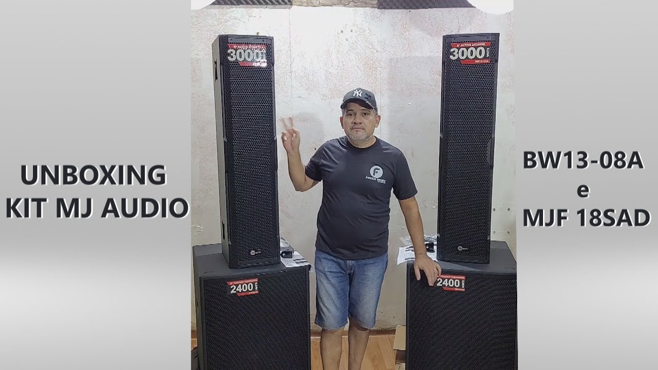 UNBOXING MJ AUDIO BW13-08A e MJF18SAD