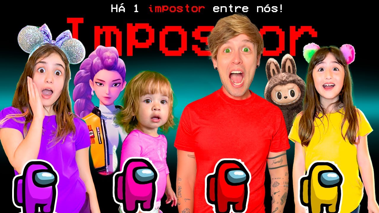 *NOVO* FILME - AMONG US NA VIDA REAL *Tem um impostor entre nós!* PAI TAMBÉM VLOGA