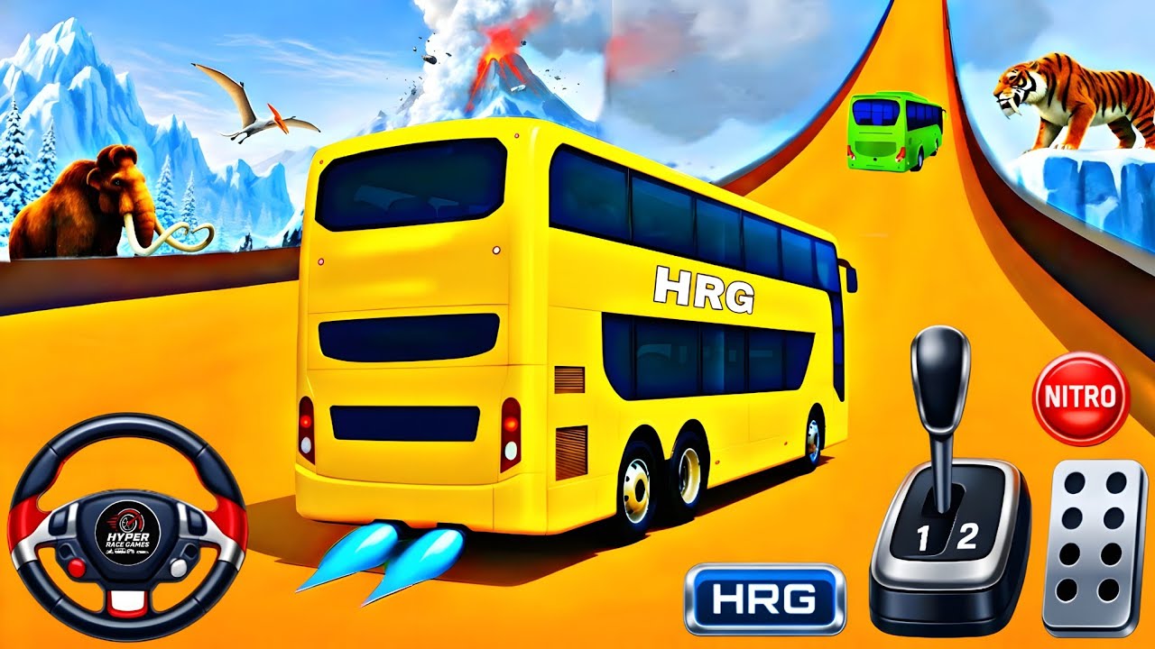 🔭🚌 Horizon Rail Bus Drive – Длинные промежутки и плавное управление в небе | Геймплей на Android