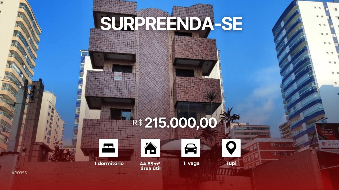 💥 R$215 Mil! Apartamento Semi-Mobiliado a Poucos Passos da Praia | Exclusividade #praiagrande #praia