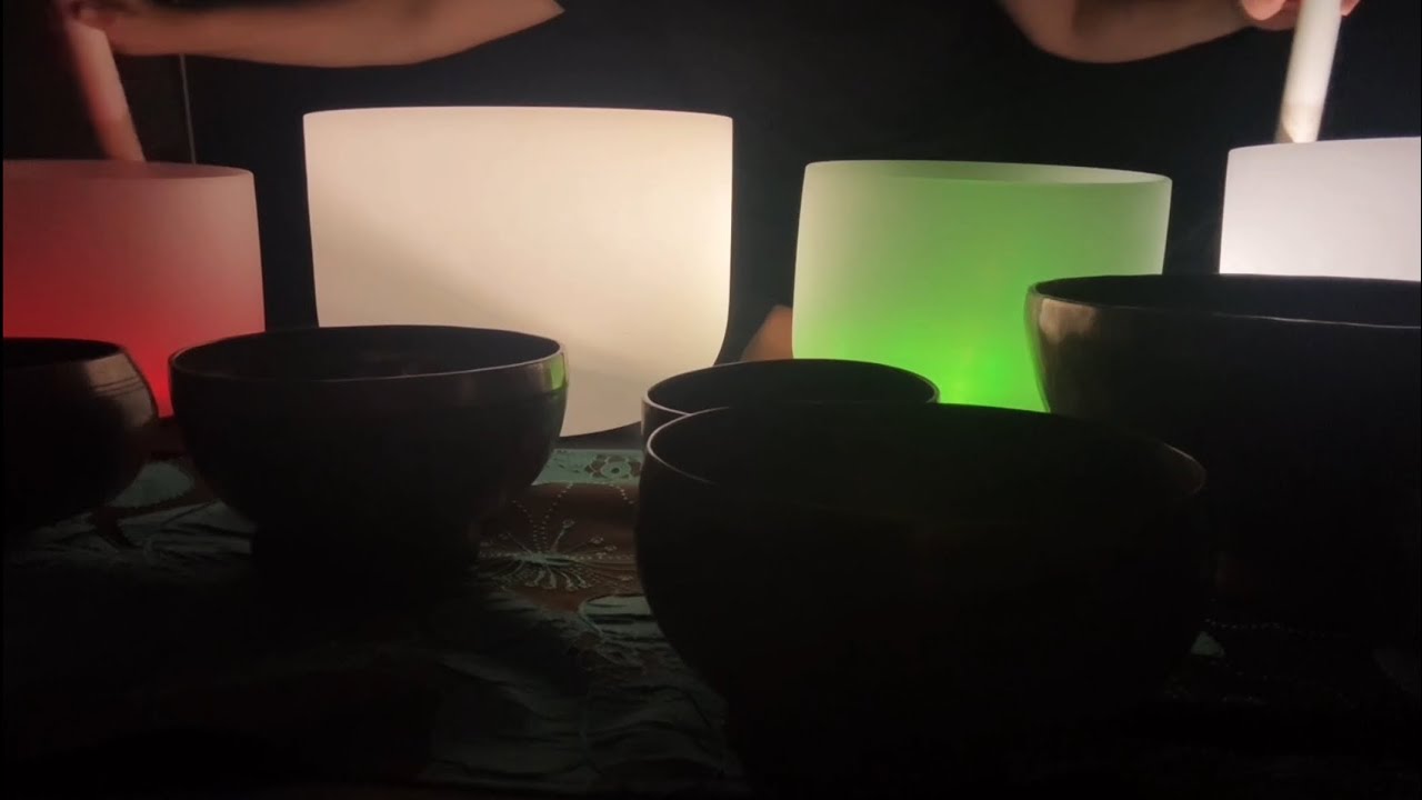 432Hz Singing Bowls for Cats #catsoundhealing Tibetan + Crystal Singing Bowls Calming Sound Bath