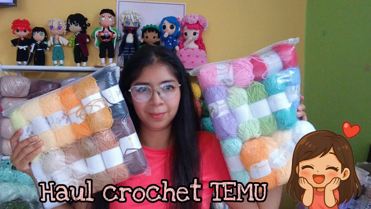 🌟 Probando lo que TEMU me envió para crochet | ¿Vale la pena? Organiza conmigo #temuhaul #crochet