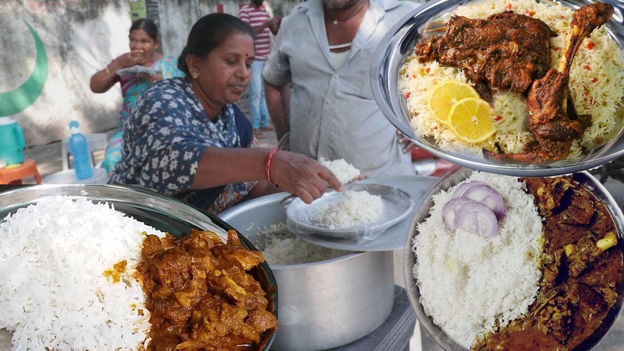 Hardworking Old Women Selling Tasty UNLIMITED Non Veg Meals | Roadside Food Videos | Street Food