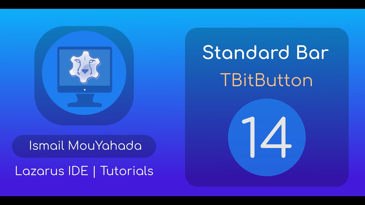 14#   Lazarus Tutorial   Create TBitBtn Button with a costumized icon